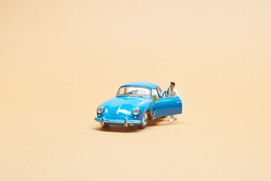 A detailed toy Volkswagen Beetle car, perfectly protected with the right MyInsuredRide policy.