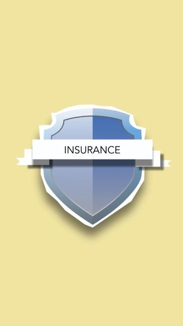 My Insured Ride - Blue shield graphic with insurance label on yellow background.